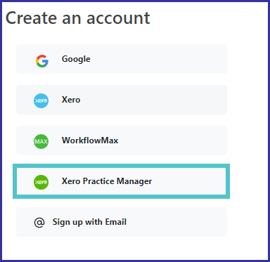 Create new account